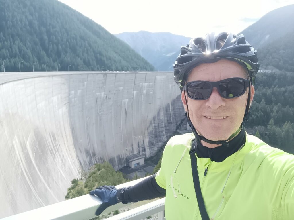 At the Livigno reservoir