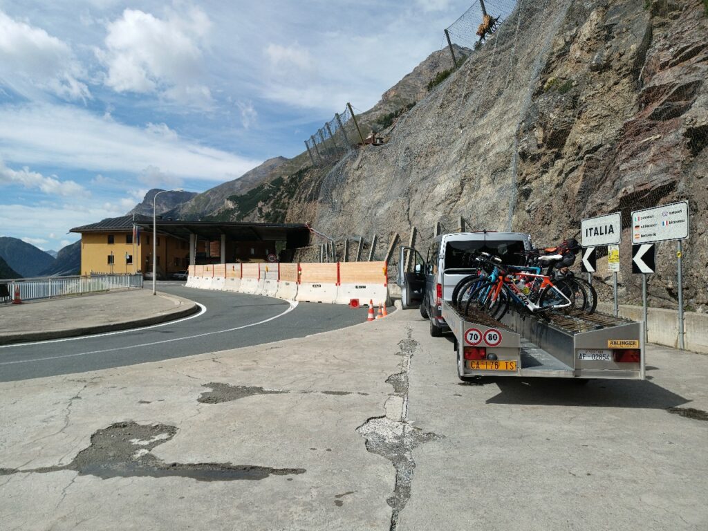 At the Livigno reservoir