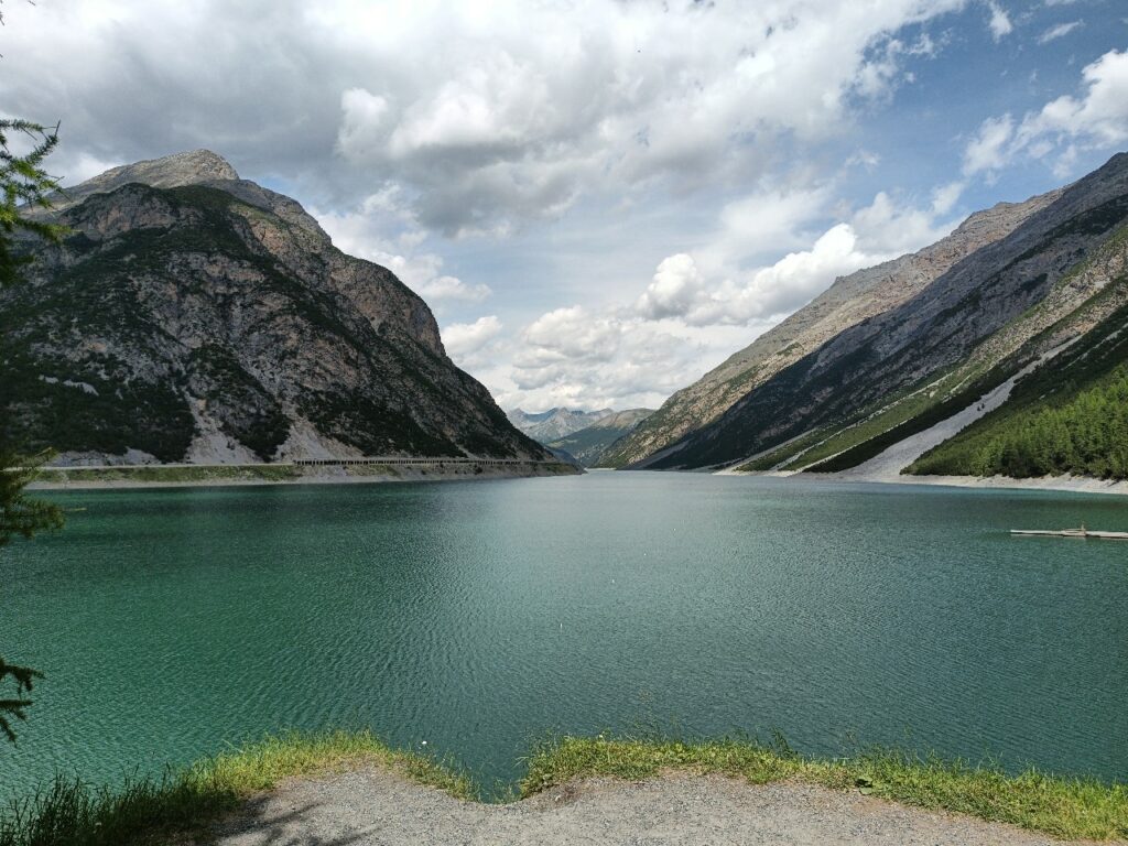 At the Livigno reservoir